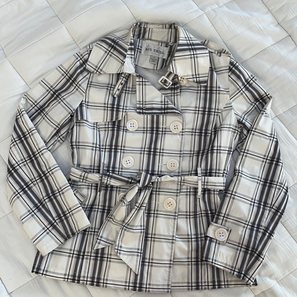 Double breasted rain jacket/coat